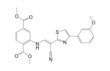 dimethyl 2-({(E)-2-cyano-2-[4-(3-methoxyphenyl)-1,3-thiazol-2-yl]ethenyl}amino)terephthalate
