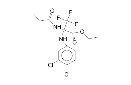 Ethyl 2-(3,4-dichloroanilino)-3,3,3-trifluoro-2-(propionylamino)propanoate