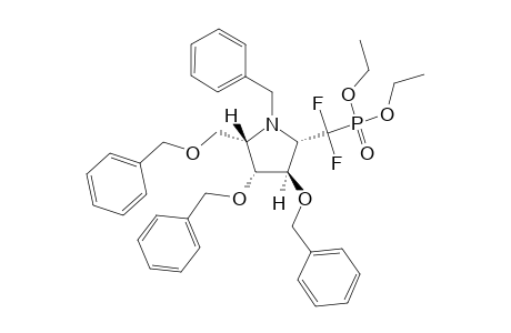 (2S,3R,4R,5S)-1-(benzyl)-3,4-bis(benzyloxy)-2-(benzyloxymethyl)-5-(diethoxyphosphoryl-difluoro-methyl)pyrrolidine