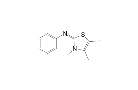 N-(3',4',5'-Trimethyl-2,3-dihydro-3H-thiazol-2'-ylidene)-N-phenylamine