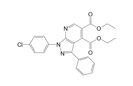 diethyl 1-(4-Chlorophenyl)-3-phenyl-1H-pyrazolo[3,4-b]pyridine-4,5-dicarboxylate