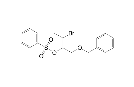 (3-bromanyl-1-phenylmethoxy-butan-2-yl) benzenesulfonate