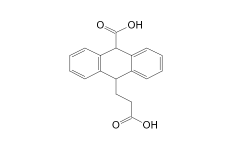 10-(2-Carboxyethyl)-9,10-dihydro-9-anthracenecarboxylic acid