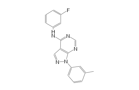 1H-pyrazolo[3,4-d]pyrimidin-4-amine, N-(3-fluorophenyl)-1-(3-methylphenyl)-