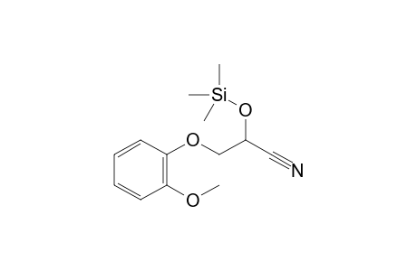 1-(o-Methoxy)phenoxy-2-cyano-2-trimethylsilyloxy-ethane