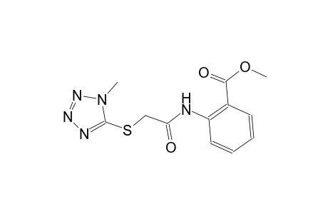 methyl 2-({[(1-methyl-1H-tetraazol-5-yl)sulfanyl]acetyl}amino)benzoate