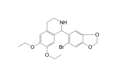 1-(6-Bromo-1,3-benzodioxol-5-yl)-6,7-diethoxy-1,2,3,4-tetrahydroisoquinoline