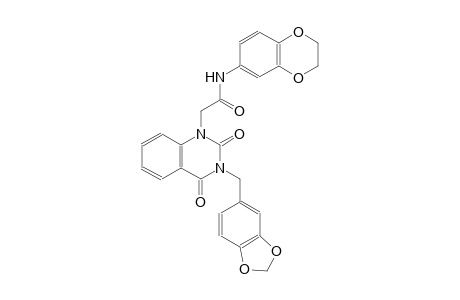 2-(3-(1,3-benzodioxol-5-ylmethyl)-2,4-dioxo-3,4-dihydro-1(2H)-quinazolinyl)-N-(2,3-dihydro-1,4-benzodioxin-6-yl)acetamide