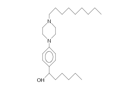 N'-(4-[1-Hydroxy-hexyl]-phenyl)-N-nonyl-piperazine
