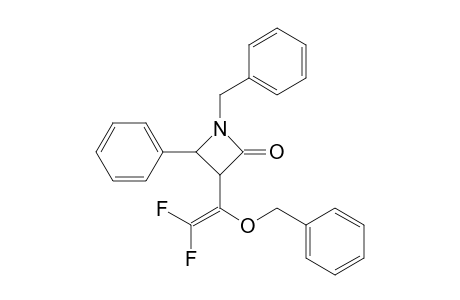 3-[1'-(Benzyloxy)-2',2'-difluoroethenyl]-4-phenyl-N-benzyl-1-azacyclobutan-2-one