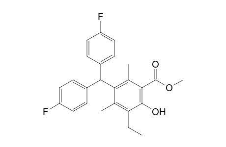 Methyl 3-(bis(4-fluorophenyl)methyl)-6-hydroxy-2,4-dimethyl-5-ethylbenzoate