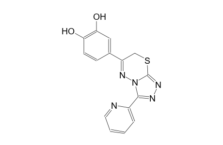 4-[3-(2-pyridinyl)-7H-[1,2,4]triazolo[3,4-b][1,3,4]thiadiazin-6-yl]-1,2-benzenediol