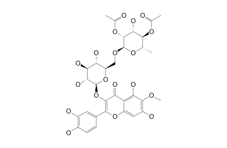 6-METHOXYQUERCETIN-3-O-(2,4-DI-O-ACETYL)-ALPHA-L-RHAMNOPYRANOSYL-(1->6)-BETA-D-GLUCOPYRANOSIDE
