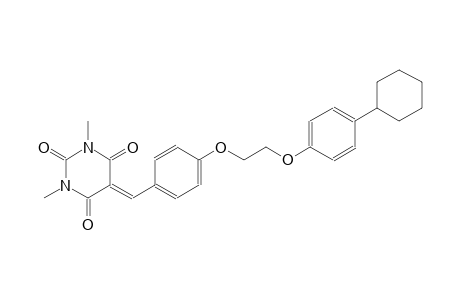 5-{4-[2-(4-cyclohexylphenoxy)ethoxy]benzylidene}-1,3-dimethyl-2,4,6(1H,3H,5H)-pyrimidinetrione