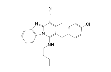 1-(butylamino)-2-(4-chlorobenzyl)-3-methylpyrido[1,2-a]benzimidazole-4-carbonitrile