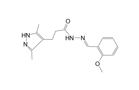 1H-pyrazole-4-propanoic acid, 3,5-dimethyl-, 2-[(E)-(2-methoxyphenyl)methylidene]hydrazide