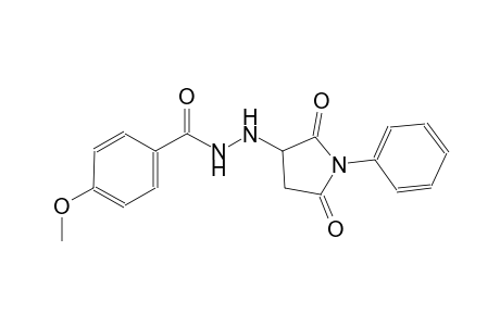 N'-(2,5-dioxo-1-phenyl-3-pyrrolidinyl)-4-methoxybenzohydrazide