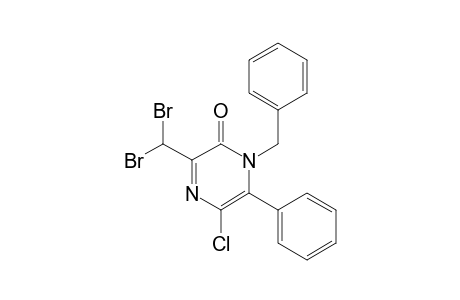 1-Benzyl-3-dibromomethyl-5-chloro-6-phenyl-2(1H)-pyrazinone