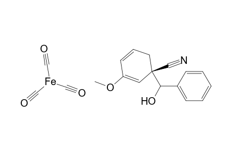 Iron, tricarbonyl[(2,3,4,5-.eta.)-1-(hydroxyphenylmethyl)-3-methoxy-2,4-cyclohexadiene-1-carbonitrile]-, stereoisomer