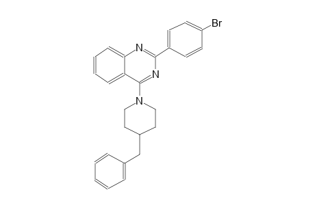 4-(4-benzyl-1-piperidinyl)-2-(4-bromophenyl)quinazoline