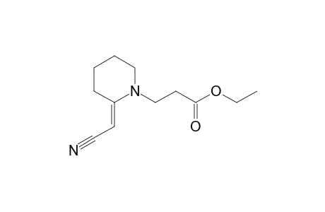 3-[(2E)-2-(cyanomethylene)piperidino]propionic acid ethyl ester