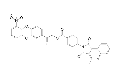 2-[4-(2-chloro-6-nitrophenoxy)phenyl]-2-oxoethyl 4-(4-methyl-1,3-dioxo-1,3-dihydro-2H-pyrrolo[3,4-c]quinolin-2-yl)benzoate