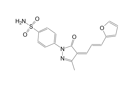 benzenesulfonamide, 4-[(4Z)-4-[(2E)-3-(2-furanyl)-2-propenylidene]-4,5-dihydro-3-methyl-5-oxo-1H-pyrazol-1-yl]-