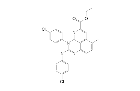 3-(4-CHLOROPHENYL)-2-[(4-CHLOROPHENYL)-AMINO]-5-(ETHOXYCARBONYL)-7-METHYLPYRIDO-[2,3,4-DE]-QUINAZOLINE