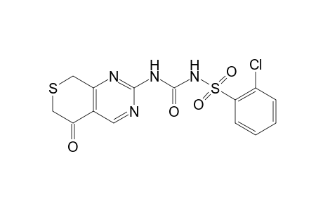 1-[(o-chlorophenyl)sulfonyl]-3-(6,8-dihydro-5-oxo-5H-thiopyrano-[3,4-d]pyrimidin-2-yl)urea