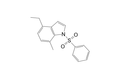 4-Ethyl-7-methyl-1-phenylsulfonylindole
