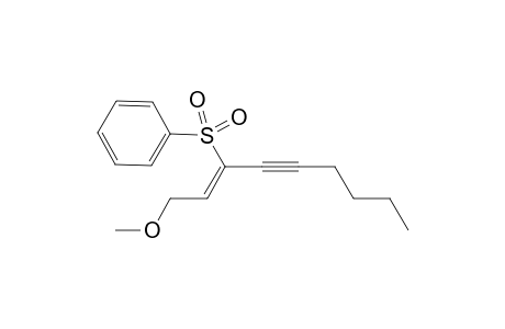 (Z)-1-Methoxy-3-phenylsulfonyl-2-nonen-4-yne