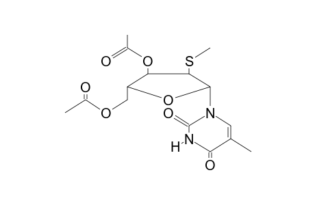 acetic acid [(2R,3R,4R,5R)-2-(acetoxymethyl)-5-(2,4-diketo-5-methyl-pyrimidin-1-yl)-4-(methylthio)tetrahydrofuran-3-yl] ester