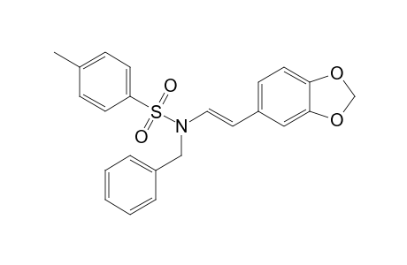 N-[(E)-2-(1,3-Benzodioxol-5-yl)ethenyl]-N-benzyl-4-methylbenzenesulphonamide