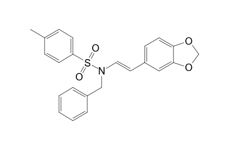 N-[(E)-2-(1,3-Benzodioxol-5-yl)ethenyl]-N-benzyl-4-methylbenzenesulphonamide