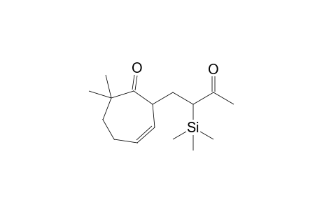 2-[3-Oxo-2-(trimethylsilyl)butyl]-7,7-dimethyl-3-cyclohepten-1-one