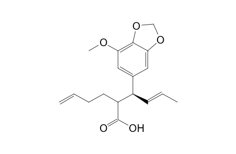 (2RS,3S)-2-But-3-enyl-3-(7-methoxybenzo[1,3]dioxol-5-yl)hex-4-enoic acid