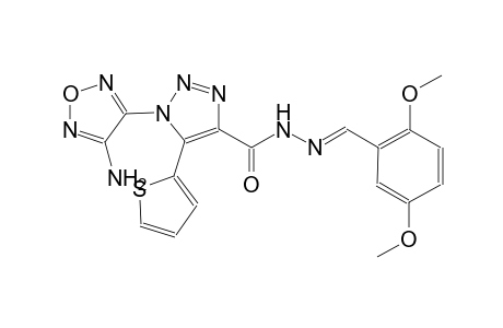 1-(4-amino-1,2,5-oxadiazol-3-yl)-N'-[(E)-(2,5-dimethoxyphenyl)methylidene]-5-(2-thienyl)-1H-1,2,3-triazole-4-carbohydrazide