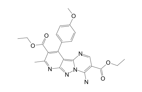 DIETHYL_4-AMINO10-(4-METHOXYPHENYL)-8-METHYLPYRIDO-[2'.3':3.4]-PYRAZOLO-[1.5-A]-PYRIMIDINE-3,9-DICARBOXYLATE