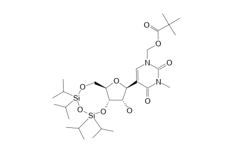 3-METHYL-1-PIVALOYLOXYMETHYL-3',5'-O-(1,1,3,3-TETRAISOPROPYL-1,3-DISILOXANEDIYL)-PSEUDOURIDINE