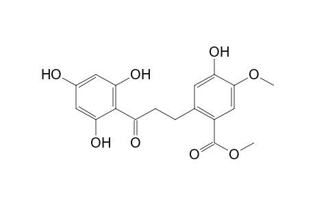 1-(2,4,6-Trihydroxyphenyl)-3-[3-hydroxy-4-methoxy-6-(methoxycarbonyl)phenyl]propanone