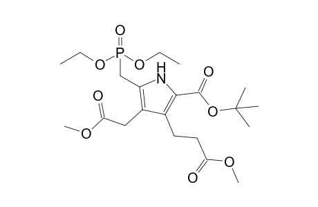 5-(diethoxyphosphorylmethyl)-4-(2-keto-2-methoxy-ethyl)-3-(3-keto-3-methoxy-propyl)-1H-pyrrole-2-carboxylic acid tert-butyl ester
