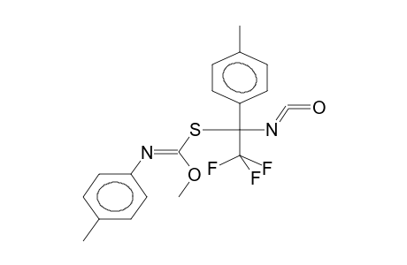 ALPHA-TRIFLUOROMETHYL-ALPHA-[N-(PARA-TOLYL)METHOXYIMINOCARBONYLTHIO]-PARA-METHYLBENZYLISOCYANATE