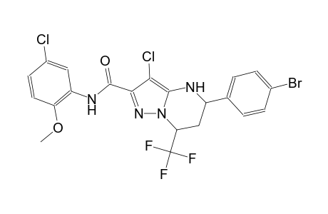 5-(4-bromophenyl)-3-chloro-N-(5-chloro-2-methoxyphenyl)-7-(trifluoromethyl)-4,5,6,7-tetrahydropyrazolo[1,5-a]pyrimidine-2-carboxamide