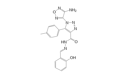 1-(4-amino-1,2,5-oxadiazol-3-yl)-N'-[(E)-(2-hydroxyphenyl)methylidene]-5-(4-methylphenyl)-1H-1,2,3-triazole-4-carbohydrazide
