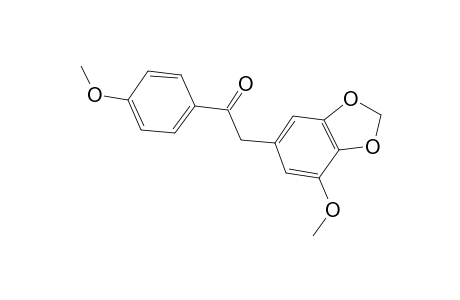 2-(7-Methoxy-2H-1,3-benzodioxol-5-yl)-1-(4-methoxyphenyl)ethanone