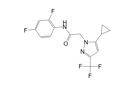 2-[5-cyclopropyl-3-(trifluoromethyl)-1H-pyrazol-1-yl]-N-(2,4-difluorophenyl)acetamide
