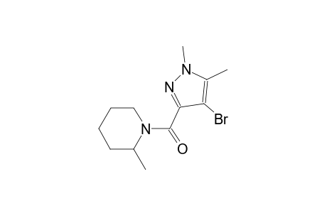 1-[(4-bromo-1,5-dimethyl-1H-pyrazol-3-yl)carbonyl]-2-methylpiperidine