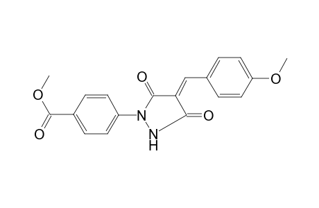 4-[4-(4-Methoxy-benzylidene)-3,5-dioxo-pyrazolidin-1-yl]-benzoic acid methyl ester