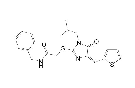 N-benzyl-2-{[(4E)-1-isobutyl-5-oxo-4-(2-thienylmethylene)-4,5-dihydro-1H-imidazol-2-yl]sulfanyl}acetamide