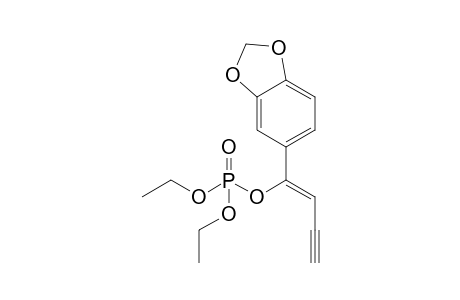 (Z)-1-[3',4'-(Methylenedioxy)phenyl]-1-buten-3-ynyl Diethyl Phosphate